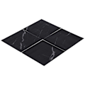 Pikkukuva 4 / 8: 4 kpl Paksu PVC-laatta-tarra Vedenkestävä itseliimautuva lattiatarra keittiöön ja kylpyhuoneeseen (30x30cm DLSF01 musta)