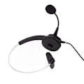 Miniatyrbild 5 av 8: Call Center Headset Mono Noise Canceling Dubbel 3,5 mm plugg Computer On Ear-hörlurar för onlinekurser Call Centers
