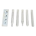 Miniatyrbild 6 av 7: 5 st Snap Nit Setter Die Punch Snap Kit Stort installationsverktyg med bas för stanshål Installera nitknapp