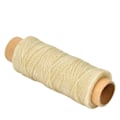 Miniatyrbillede 3 af 7: 50 meter/rulle 150D/16 Læderhåndværk Flad Sytråd Håndsyet Vokset Tråd (Beige)