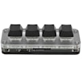 Miniatyrbild 6 av 8: Mini 4 Key Gaming Tangentbord Mekanisk knappsats Typ C till USB Interface Programmering Svart med RGB-ljus