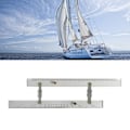 Miniatyrbillede 5 af 8: Marin navigation parallel lineal Klar skala Høj præcision Transparens Bådskipstegning Parallel lineal 450 mm/17,71 tommer