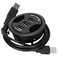Miniatyrbillede 4 af 8: JK38h USB2.0 HUB AllInOne 3 porte Desktop rund form Ingen ekstern strømforsyning dockingstation