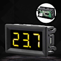 Miniatyrbillede 1 af 7: Digital Voltmeter 0,56 tommer to-trådet DC 2,5-30V Digital LED-display spændingsmåler (gul)