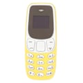 Miniatyrbilde 3 av 8: Verdens minste telefon Håndfri Bluetooth-oppringning Dobbelt SIM-kort Ulåst GSM 2 i 1 Mini mobiltelefon Gul