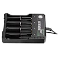 Miniatyrbillede 2 af 8: 4 pladser Universal USB Smart Batterilader til 18650 genopladelige batterier