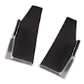 Pikkukuva 3 / 8: Par Universal sivuspoileri Rocker Splitter Side Winglet Wing Diffuser Auton korisarja Kiiltävä musta 17,7x3,3 tuumaa