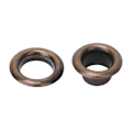 Miniatyrbillede 4 af 8: 100 STK 6 mm messing dobbeltsidet øje hul nitte til tøjtaske / bælte / sko (bronze)