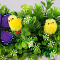 Miniatyrbillede 7 af 8: 60 stk Mini Påskekyllinger Gul Påskedekoration Legetøj Forår Hjem Have Dekoration Party Favør og Gaver til Børn