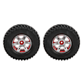 Pikkukuva 4 / 8: 2 kpl/setti 100 mm 1,9 tuuman kumirenkaat SCX10 1/10 RC-autojen päivitysosiin, punainen