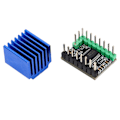 Miniatyrbillede 1 af 8: Trinmotor Driver TMC2226 256 Mikrostep Lav Støj med Køleplade 3D-Printer Tilbehør