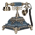 Miniatyrbild 7 av 8: MS-5501D Antik telefon Retro gammaldags bakgrundsbelysning Telefon med display FSK DTMF Kalender Datum Klocka och vecka