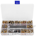 Miniatyrbild 3 av 8: Blandade färger Nitar Set Bead Strass Dubbar DIY Handgjorda Kläder Tillbehör Boxed