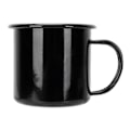 Miniatyrbillede 2 af 8: 8 cm 350 ml Emalierede Kop Miljøvenlig Tyk Vandkop til Kaffe Vin Vandbeholder Sort