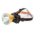 Miniatyrbillede 2 af 8: LED Pandelamp Aluminium Legering Genopladelig Super Lys Hovedmonteret Hvid Lys Lommelygte til Udendørs Vandreture Camping Fiskeri Guld