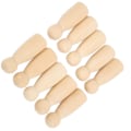 Miniatyrbillede 6 af 7: 10 stk træpinde dukke 75 mm 3,0 tommer Sikker BurrFree Udvikle HandsOn Færdigheder DIY-tilbehør til dekoration (Piger)
