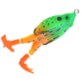 Miniatyrbild 6 av 8: Thunder Frog Baits Flytande vattenfiskedrag med dubbla propellrar Ben för bas ormhuvud Laxfiske1#