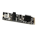 Pikkukuva 7 / 8: 19-nastainen laajennuskortti M.2 MKEY PCIe etuosaan USB 3.1 5Gb VL805 ohjaukselle TYPE C 19PIN sovitin tietokoneelle