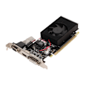 Miniatyrbild 3 av 8: Desktop grafikkort 4GB GDDR3 128bit 650/5000MHz Tyst kylfläkt All Solidstate Low Profile GPU för M ITX-chassi 4GB GDDR3