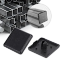 Miniatyrbillede 2 af 7: 50 stk. Endelåseskydd Sort plastbeslag til 2020/3030/4040 EU-standard aluminiumprofiler EU-standard 2020