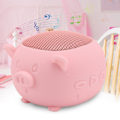 Miniatyrbillede 4 af 8: Sød Gris Mini Trådløs Bluetooth 5.0-højttaler Indbygget mikrofon til hjemmet/udgående (rosa)