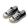 Miniatyrbillede 5 af 5: Hvide Canvas Sneakers til Børn - Forår/Efterår Casual Skolesko til Drenge