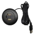 Miniatyrbild 2 av 5: 4X Desktop Hole Built-in USB Hub Type-C USB Charger 3-in-1 Splitter