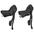 Miniatyrbillede 2 af 8: 2 stk 2x7-trins cykelgearbremsegreb Aluminiumlegering PVC 7 8 9-trins cykeltilbehør Passer til landevejscykler