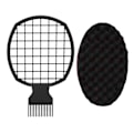 Miniatyrbild 8 av 8: Hair Twist Comb Svampset Hemsalong Professionell Bärbar Afro Hair Sponge Curl Comb Styling Tool