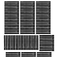 Miniatyrbilde 1 av 8: 100 stk Fiske Stang Tie Strap Pol Fixing Band Stang Elastisk Wrap Holder Haken og Loop Design Svart