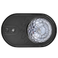 Miniatyrbillede 5 af 8: Rumsskibsprojektionslampe RGB-effekter Fjernbetjening Trådløs forbindelse Mini Rumskib Farverig lampe til værelse Fest Sort