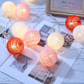 Miniatyrbild 6 av 8: Led Round Ball Färgade Ljus String Jul Fjärrkontroll Lights Sovrum Dekorativ Lights String