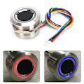 Miniatyrbild 6 av 8: R503 Circular Capacitive Fingerprint Identification Module med 2-färgad ringindikatorlampa