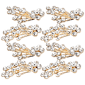 Miniatyrbilde 5 av 7: Perler Rhinestones Blomst DIY Klær Sko Smykker Dekorasjon Tilbehør 3 x 1.8cm Hvite Diamanter Stjerneskudd Bukett