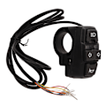 Miniatyrbillede 1 af 8: 36V 48V Elcykel Lys Horn Switch IP54 Vandtæt Kontrol Switch til 22,2 mm Styr Motorcykler Elcykler Scootere