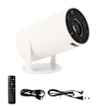 Pikkukuva 1 / 8: 5G WiFi6 Mini Bluetooth-projektori 120ANSI HD 1080P Kannettava Videoprojektori Autofokus Älypuhelinprojektori PC:lle 100‑260V EU-pistoke