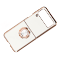Miniatyrbild 6 av 8: Smartphone Skyddsfodral Magnetiskt telefonskydd för bil med 360 graders rotation Finger Loop Stand för Z Flip 3 Vit