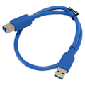 Miniatyrbild 2 av 8: USB3.0-skrivarkabel A hane till B hane 1,64ft 5Gbps höghastighetsskrivarskannersladd för dataöverföring