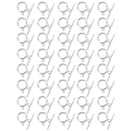 Miniatyrbild 3 av 8: 40 set Alloy OT-spänne Gör-det-själv-prydnader Armband Halsband Tillbehör SmyckenstillbehörSilver