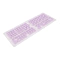Miniatyrbillede 7 af 8: PBT Pudding Keycaps 129 taster Gennemsigtig OEM Højde Doubleshot Injection DIY Keycaps til mekaniske tastaturer Lilla