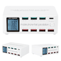 Miniatyrbilde 8 av 8: 8 I 1 multifunksjons USB-ladingstasjon Smart Socket Bracket 100W Max 100‑240VEU