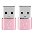 Pikkukuva 1 / 8: 2 kpl Alumiiniseos TypeC - USB-sovitin lataukseen, synkronointiin ja tiedonsiirtoon (vaaleanpunainen)