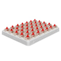 Miniatyrbilde 6 av 8: 35 stk rød switch smurt 3-pins lineær RGB SMD-switch kompatibel med Cherry MX-switchar for mekaniske tastaturer