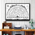 Miniatyrbild 5 av 8: Släktträdsdiagram Generation Genealogy Affisch Tomt ifyllbart släktträdsdiagram