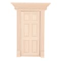 1:12 Dockhus Miniatyr Trä Dörrpanel 6 Ruts Dörrram Omålad Möbel Dockhus Tillbehör