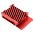 Miniatyrbilde 5 av 8: For Raspberry Pi 4 b Deksel Beskyttelsesboks CNC Aluminium Legering Deksel Rød Innkapsling