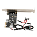 Miniatyrbillede 4 af 8: Computer strømreset switch PCIE-kort Præcis kontrol Tykt guldbelagt stik APP Fjernbetjening PCIE-kort til stationær PC