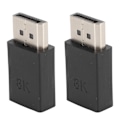 Miniatyrbild 5 av 8: 2st DP hane till MINI DP hona adapter högupplöst 8K 2 lägen Liten bärbar Lätt Displayport Kabelomvandlare