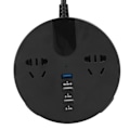 Miniatyrbillede 3 af 8: 150W Strømkilde Inverter 12‑24V til 220V Biladapter LED Digital Display Bilinverter Sort