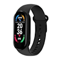 Miniatyrbillede 2 af 8: M6 Smart Armbånd Puls Blodtryk Søvnovervågning Skridttæller Musik Vejr Bluetooth Fitness Tracker